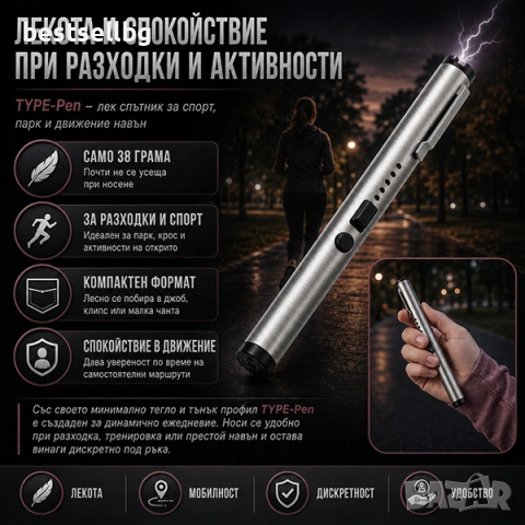 Силен ЛЕД фенер с електрошок зареждащ USB самозащита кучегон дамски, снимка 5 - Екипировка - 30322199