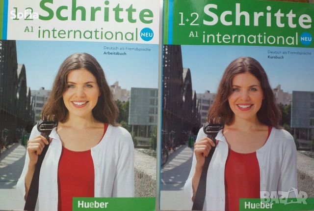 нови и неизползвани учебник и учебна тетрадка немски език+два диска