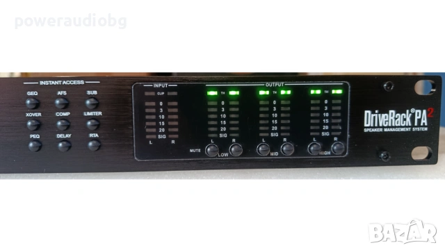 Дигитален звуков процесор DBX DriveRack PA2  (DSP), снимка 10 - Ресийвъри, усилватели, смесителни пултове - 54494293