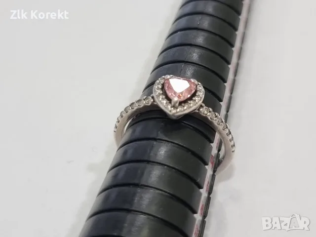 Сребърен пръстен PANDORA Валс, снимка 6 - Пръстени - 55492697