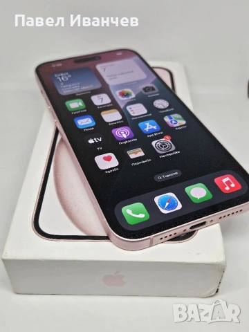 ГАРАНЦИЯ iPhone 15 Plus – 128GB / 6GB RAM в цвят Pink, снимка 8 - Apple iPhone - 54889557