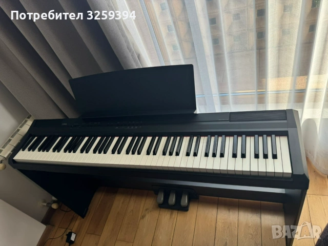 Дигитално пиано Yamaha P-105 Black, Бургас, снимка 3 - Пиана - 54881696