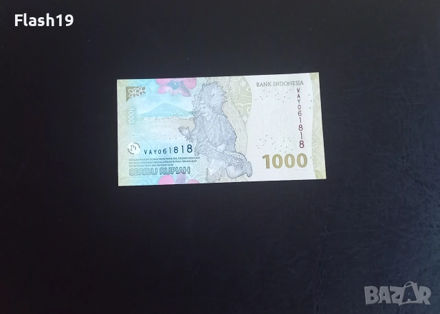⭐ Индонезия 1000 рупии 2022, снимка 2 - Нумизматика и бонистика - 55244628