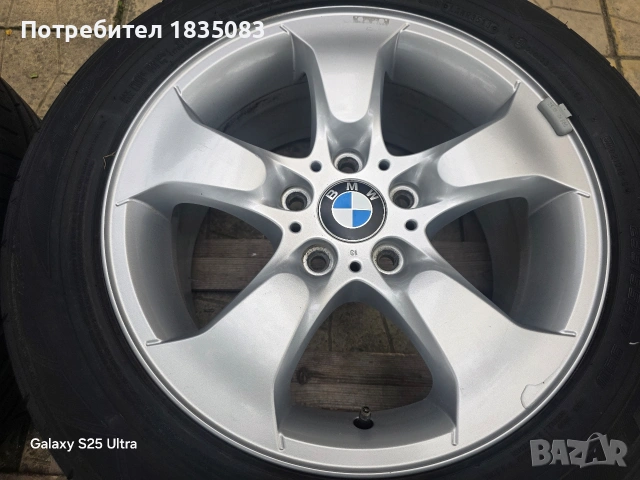 Лети джанти 17ки 5х120 BMW + летни гуми 235/55/17, снимка 7 - Гуми и джанти - 54526148