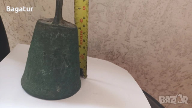 Стар чан,бронз,хлопка,19в,османски възрожденски,камбанка,звънче, снимка 4 - Антикварни и старинни предмети - 54070972
