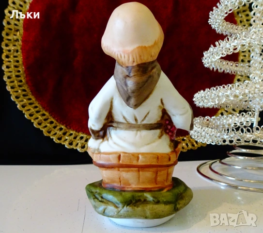 Порцеланова фигура Монах мачка грозде,Capodimonte. , снимка 4 - Статуетки - 54413742