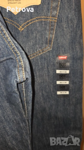 Нови, Класически мъжки дънки Levi's 501 original, снимка 5 - Дънки - 54681220