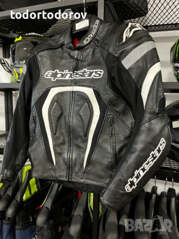 Кожено яке за мотор ALPINESTARS GP-PLUS размер 48- S/M CE-Протектори 330.54 лв. / 169 €, снимка 2 - Аксесоари и консумативи - 54515843