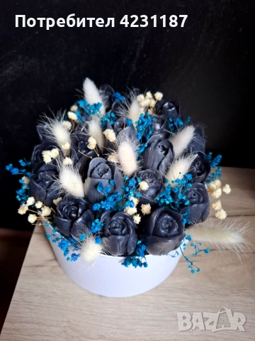 Сапунени рози, снимка 2 - Изкуствени цветя - 54206916