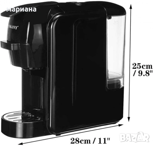 SOKANY еспресо машина 3 в 1, 1450W, 19 бара, снимка 2 - Кафемашини - 55241131