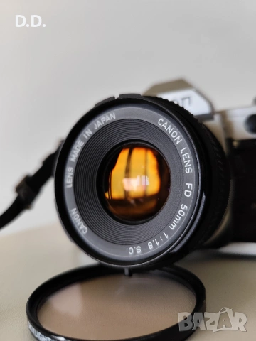 Canon AE-1 с обективи, снимка 2 - Фотоапарати - 54534625