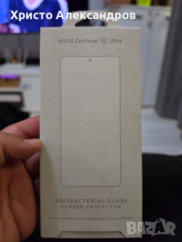 Оригинален антибактериален стъклен протектор ASUS за Zenfone 12 Ultra (0.16 мм) #43
