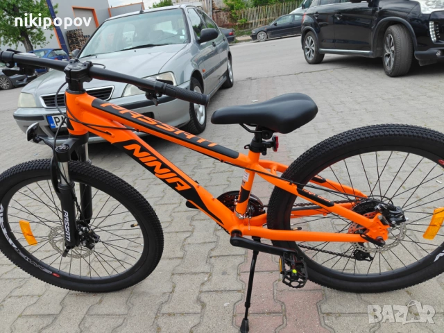 BG Алуминиев велосипед 24" NINJA оранж, снимка 7 - Велосипеди - 54493419