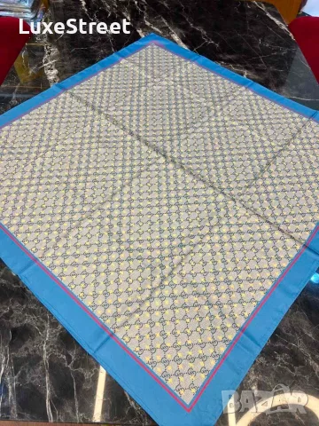 Gucci ⚜️ Louis Vuitton ⚜️ Fendi ⚜️ Burberry ⚜️Дамски Копринени Шалове , снимка 14 - Шалове - 55582761