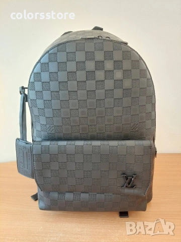 Черна раница Louis Vuitton/SG485, снимка 2 - Раници - 54044782
