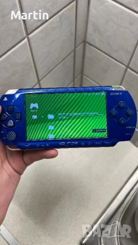 Modded Sony PSP 1000 Metallic Blue 64GB 70+ Games, снимка 4 - PlayStation конзоли - 54018151