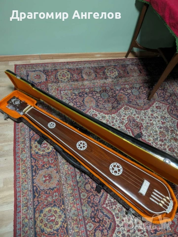 Handmade Tun Wood Box Tanpura: 4-String Indian Instrument with Inlay(Танпура), снимка 2 - Други - 54754229