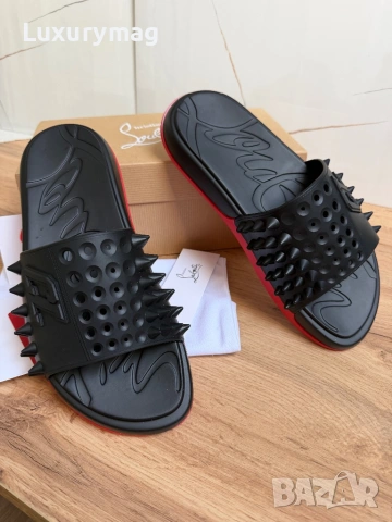 Чехли Christian Louboutin 43 44, снимка 4 - Мъжки чехли - 54511356