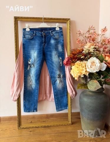 ZARA Дамски дънки, яке и риза, снимка 9 - Дънки - 54031167