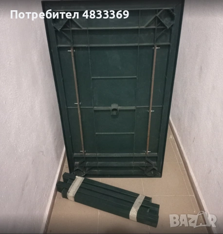 Пластмасова градинска маса +5 стола, снимка 2 - Градински мебели, декорация  - 55054722