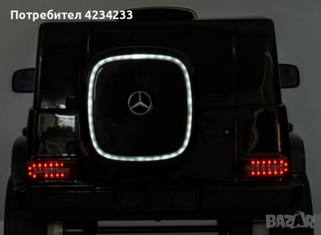 Акумулаторен джип Mercedes EQG Electric G-Class 12V с отварящи се врати меки гуми 4x4, снимка 6 - Коли, камиони, мотори, писти - 55244553