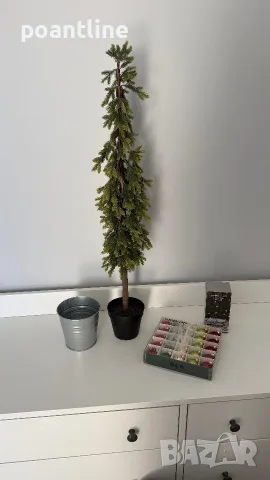 IKEA изкуствено растение дърво, саксия, светлини, декорация ИКЕА