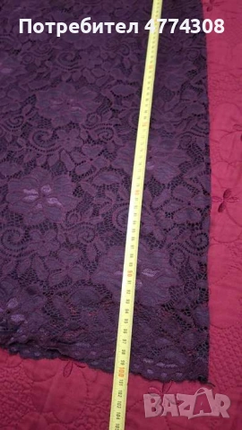 Дантелена рокля, бордо , снимка 4 - Рокли - 54009601