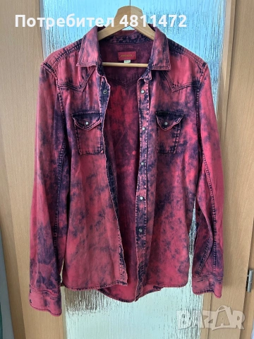 Diesel оригинална мъжка риза L / acid wash / premium модел