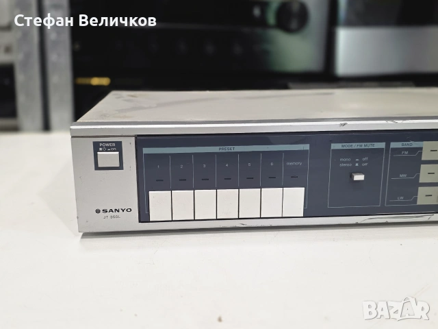 📻 РЕТРО КЛАСИКА! Цифров Тунер Sanyo JT 350 L 🇯🇵🎵, снимка 2 - Радиокасетофони, транзистори - 55022311