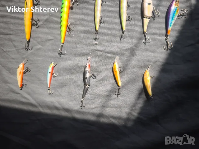Комплект 11 бр. воблери minnow – различни цветове, снимка 3 - Такъми - 55653649
