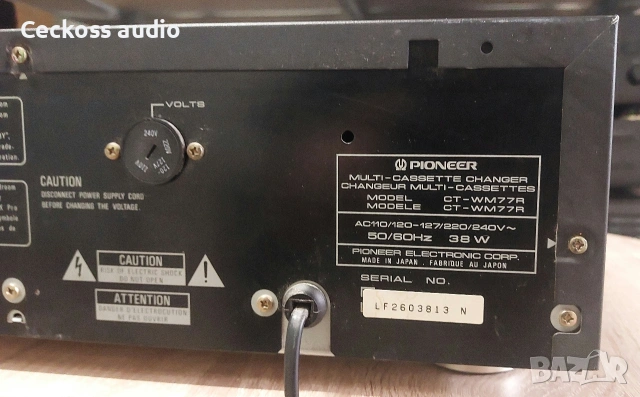 Дек Pioneer CT-WM77R –6-касетен чейнджър, снимка 6 - Декове - 53987055