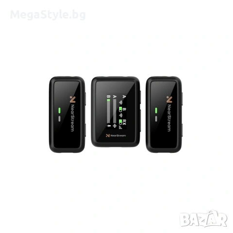NearStream AW-AWM20T Безжична микрофонна система Lavalier 2TX 1RX 2.4GHz USB C микрофон за камера, снимка 2 - Друга електроника - 55176790