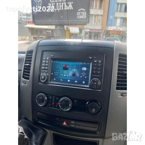 7-инчова Android Mercedes A W169 B W245 Vito Viano Sprinter VW Crafter + CarPlay + Подарък камера, снимка 3 - Аксесоари и консумативи - 55202026