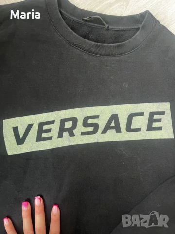 Дамски суичър Versace черен оригинал Made in Italy, снимка 2 - Блузи - 54545850