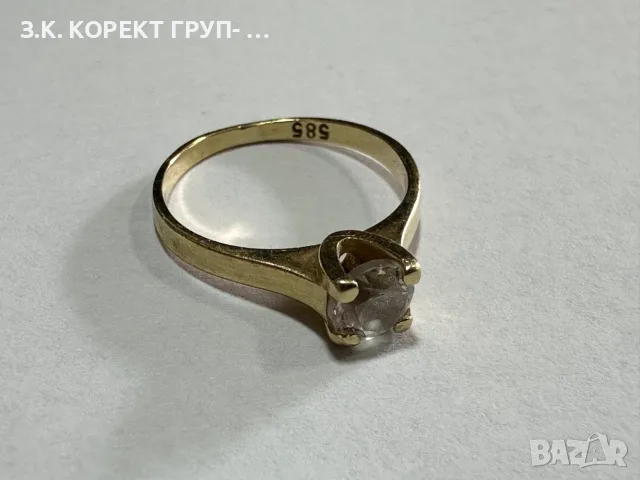 Златен дамски пръстен 14K – 1,94гр - Размер 48