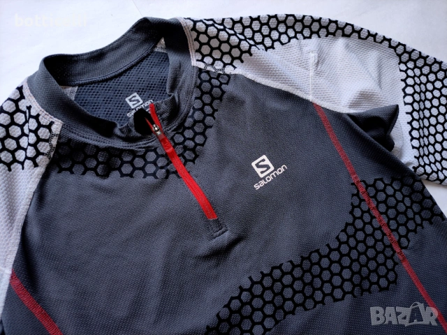 SALOMON Short Sleeve Mens - L - оригинална мъжка тениска , снимка 4 - Спортни дрехи, екипи - 54576524