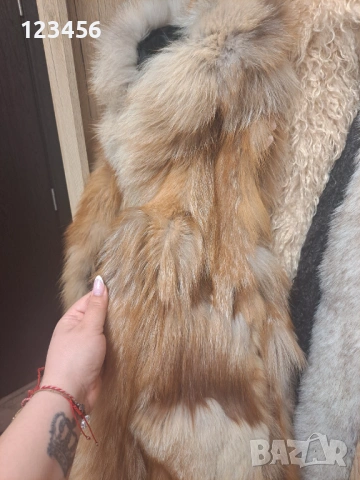 Естествен косъм с качулка, снимка 3 - Якета - 54087063