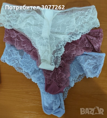 Бикини брзилки с дантела, снимка 3 - Бельо - 54511909