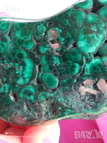 Естествен малахит, снимка 2 - Колиета, медальони, синджири - 54091405