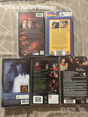 Michael Jackson VHS Видео Касети. Оригинали, снимка 2 - Други музикални жанрове - 55143898