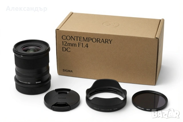 Чисто нов обектив Sigma 12mm f/1.4 DC (Canon RF) + Гаранция + ПОДАРЪК