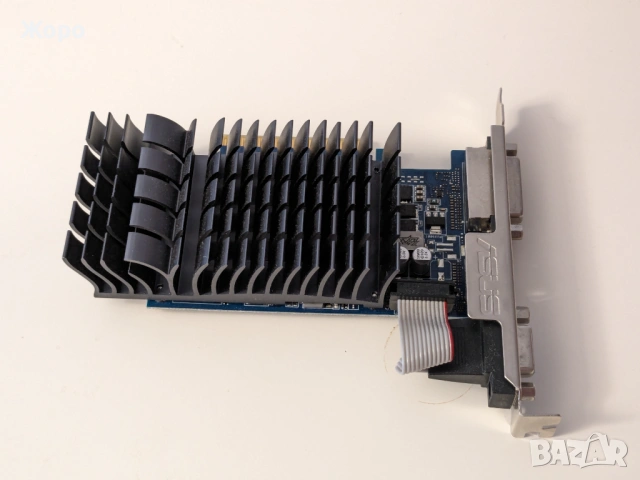 Безшумна видеокарта ASUS 710-1-SL / nVidia GeForce GT 710 / 3 изхода, снимка 4 - Видеокарти - 54339369