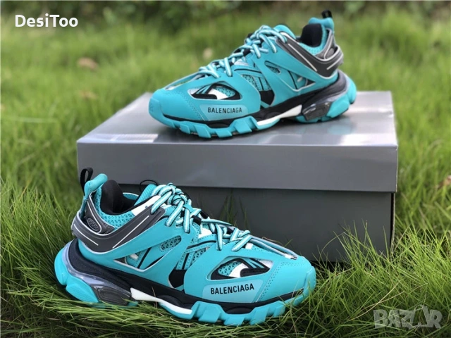 Balenciaga Track Sneaker "Turquoise/Grey" 