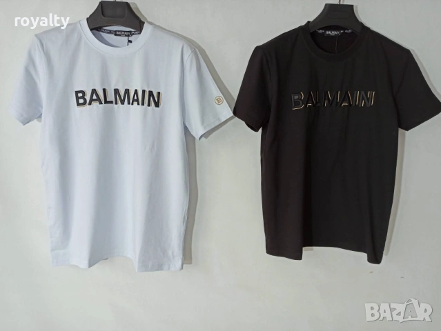 Balmain Нова Мъжка Тениска Два Цвята 