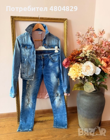 ZARA Дънков аутфит + Подарък стилна риза, снимка 3 - Дънки - 54762715