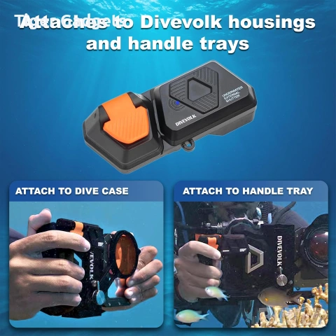 DIVEVOLK Underwater External Shutter за SeaTouch 4 Max Series – Подводен Bluetooth спусък за смартфо, снимка 5 - Друга електроника - 55045813
