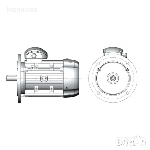 Трифазен Електродвигател 0,75кВ