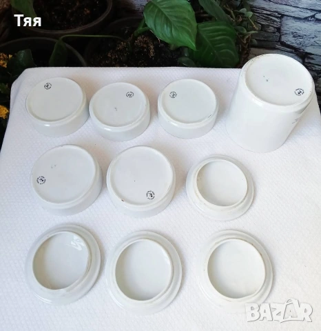 Порцеланови буркани за подправки Червена роза, снимка 3 - Други ценни предмети - 55111576