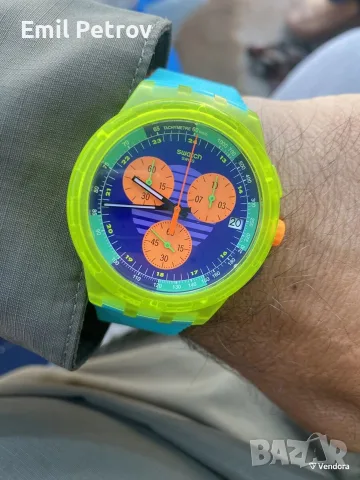 Часовник Swatch Neon Wave SUSJ404, снимка 3 - Мъжки - 55584931