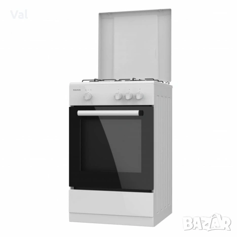 Газова печка Taurus CIG3FWHMG – 3 горелки, газова фурна 43 л, 9850 W, с дефект, снимка 4 - Печки, фурни - 54544302
